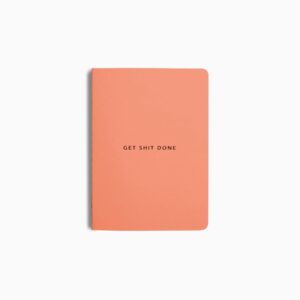 Get Shit Done A6 Tangerine Notebook