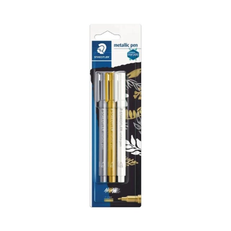 Staedtler Metallic Pen + white set of 3