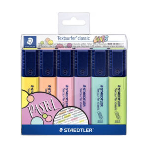 Staedtler Textsurfer Pastel Highlighters Pack 6