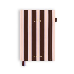 Fox & Fallow 2027 Academic A5 Planner | Chocolate Stripe