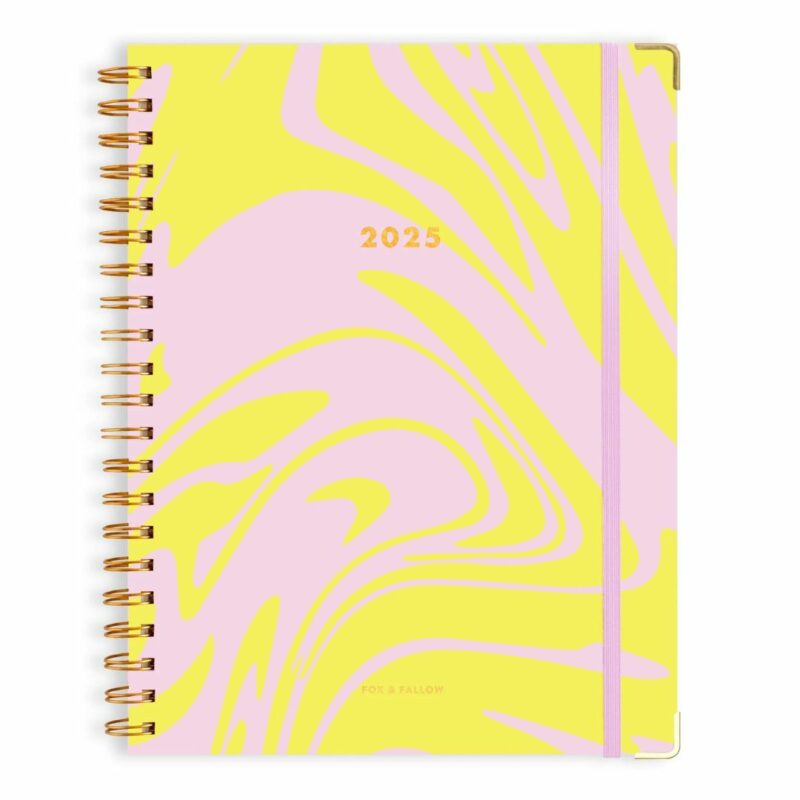 Fox & Fallow 2025 A4 Academic Planner Acid Wash