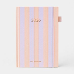 Fox & Fallow 2026 Academic A5 Planner | Powder Stripe