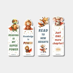 Superhero Animals Bookmark