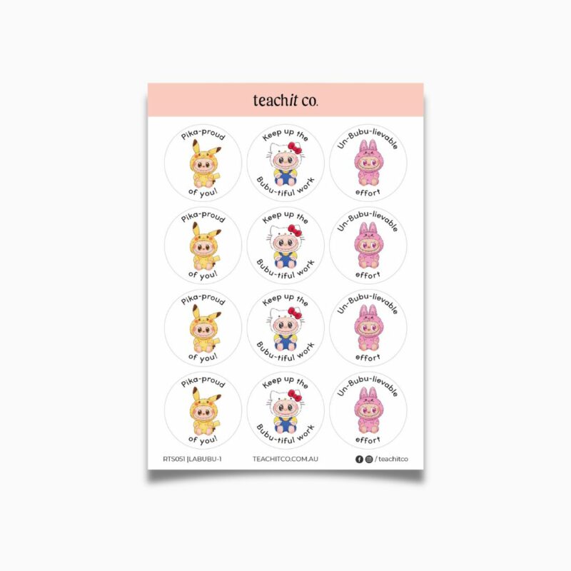 Teacher Sticker Sheet | Labubu 1
