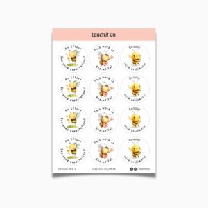 Teacher Sticker Sheet | Bee 2