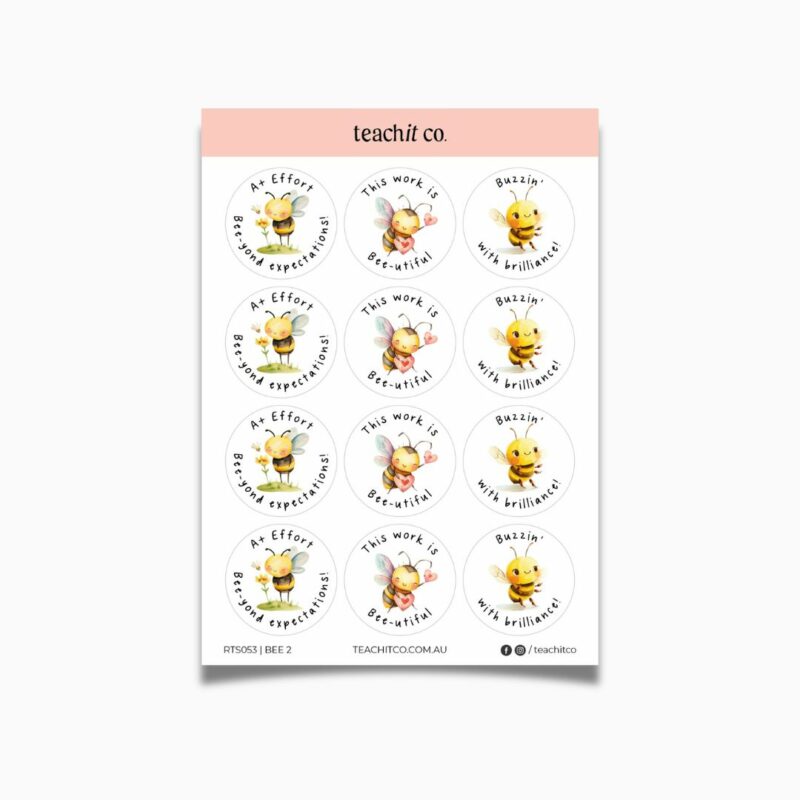 Teacher Sticker Sheet | Bee 2