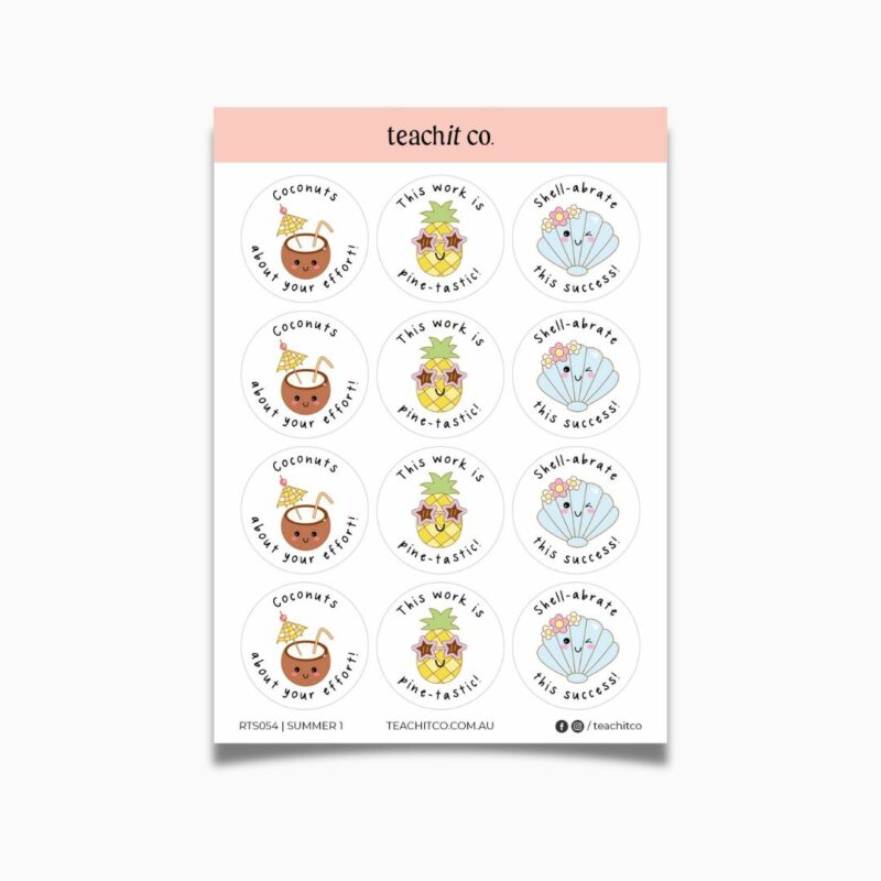 Teacher Sticker Sheet | Summer 1