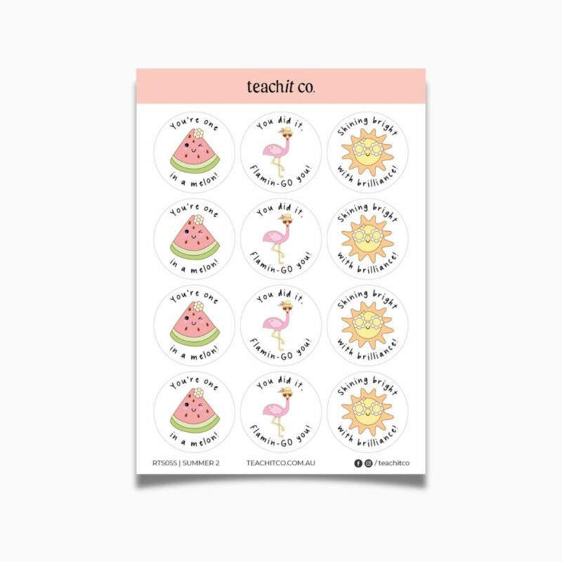 Teacher Sticker Sheet | Summer 2