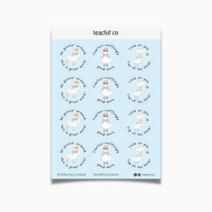 Teacher Sticker Sheet | Silly Goose