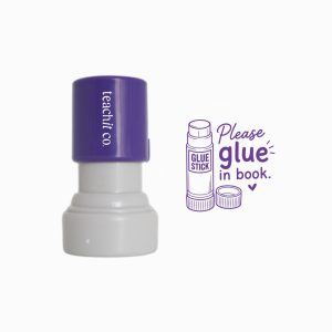 Glue in Book Stamp