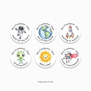 Space Merit Stickers